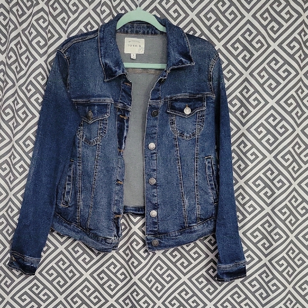 Torrid Blue Jean Jacket with Classic Trucker Style